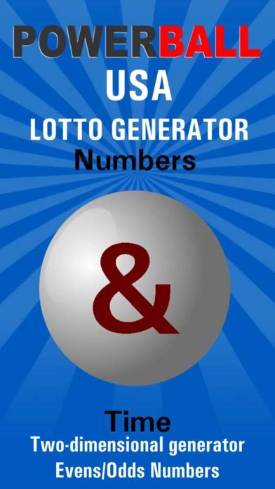 Powerball USA Lotto Generator skärmdump