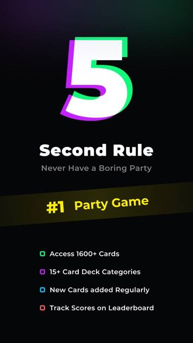 5 Second Rule Adult Party Game screenshot