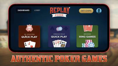 Replay Poker: Texas Holdem App game screenshot