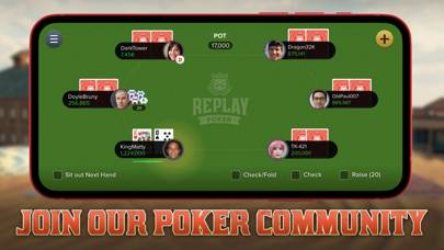 Replay Poker: Texas Holdem App game screenshot