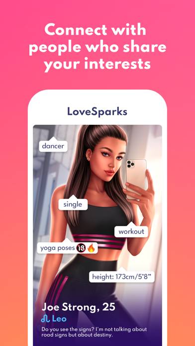 Love Sparks: Chat Dating Game Capture d'écran de l'application #3
