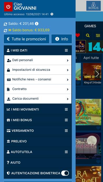 Betflag Casinò Schermata dell'app #4