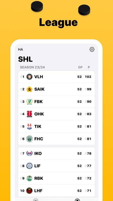 Pucken App screenshot