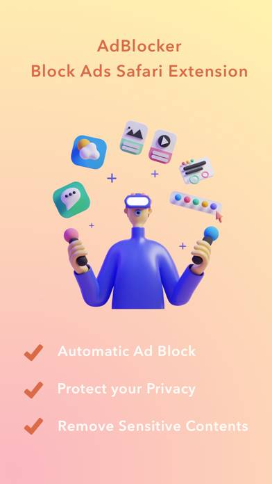 Adblocker * Captura de pantalla de la aplicación