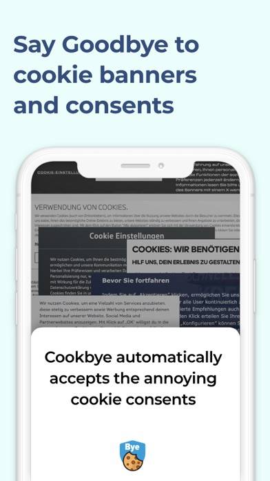 Cookbye - Hide cookie consents screenshot