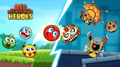 Red Bounce Ball Heroes Скриншот приложения #1