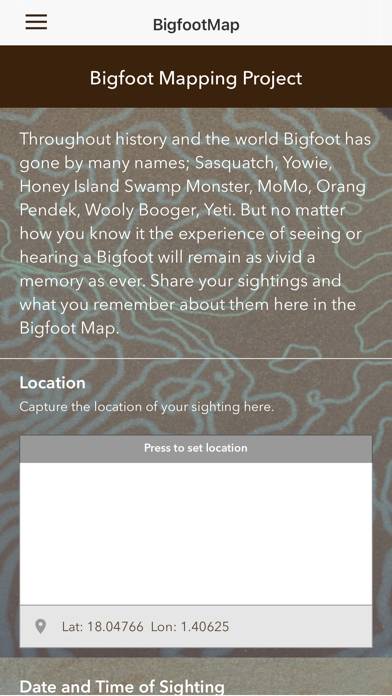 BigfootMap App screenshot #2