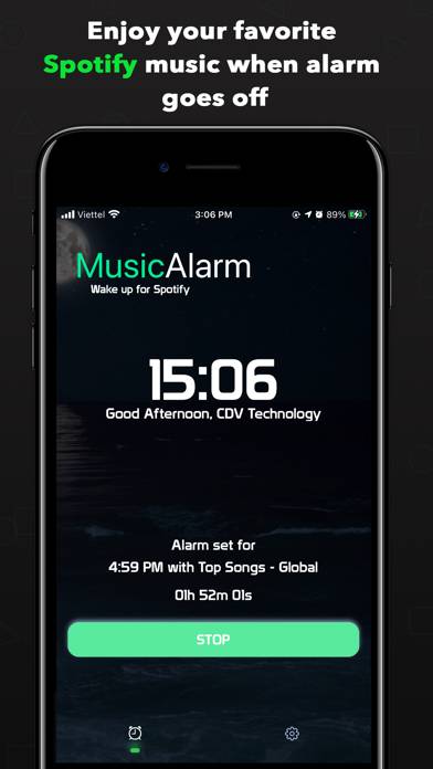 Music Alarm for Spotify App screenshot #1