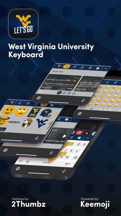 WVU Official Keyboard screenshot