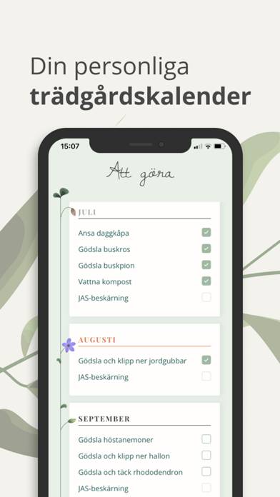 Mitt Trädgårdsår App screenshot #1