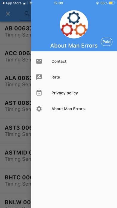 MAN Errors App skärmdump #5