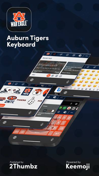 Auburn Tigers Keyboard App screenshot