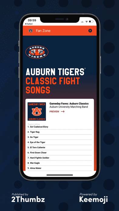 Auburn Tigers Keyboard App screenshot