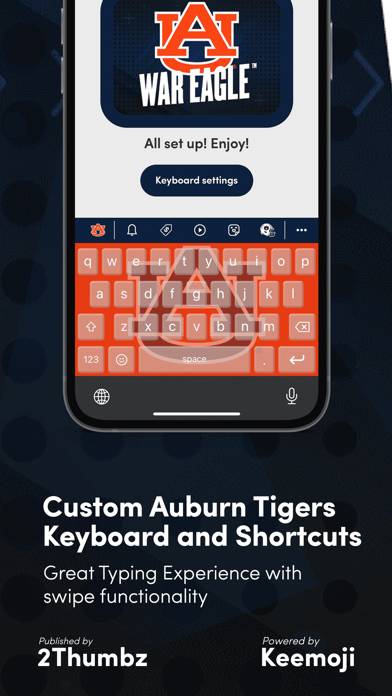 Auburn Tigers Keyboard App screenshot