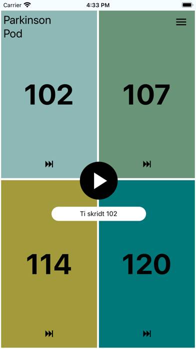 ParkinsonPod App-Screenshot #1