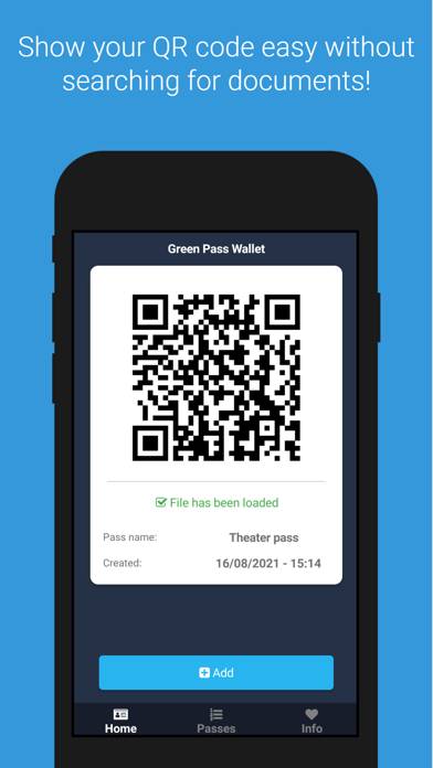 Green Pass Wallet Captura de pantalla de la aplicación #1