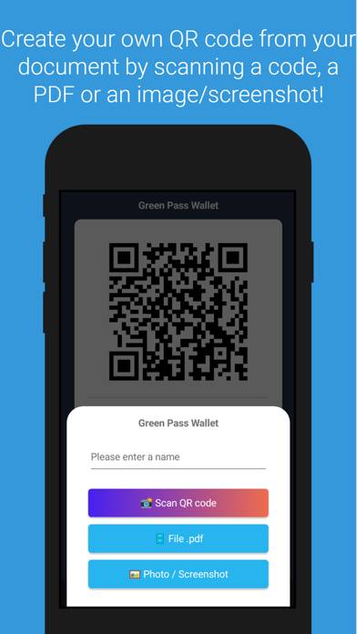 Green Pass Wallet Captura de pantalla de la aplicación #2