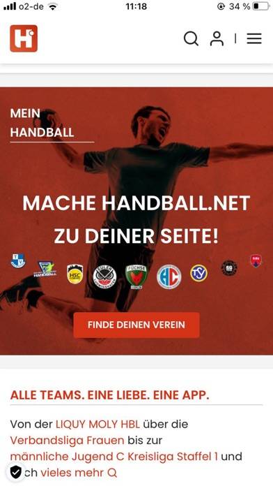Handball.net App-Screenshot #1