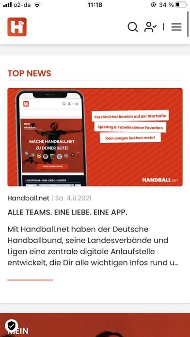 Handball.net App-Screenshot #2