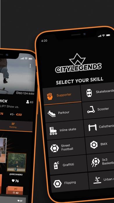 CityLegends: Skate BMX Parkour App screenshot #2