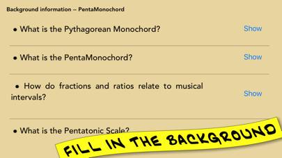 PentaMonochord App-Screenshot