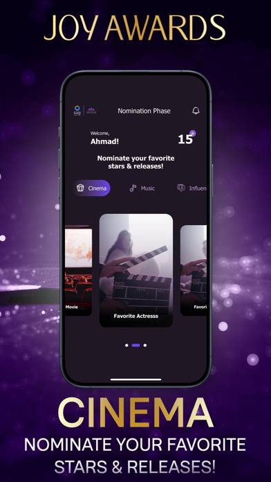 Joy Awards App skärmdump