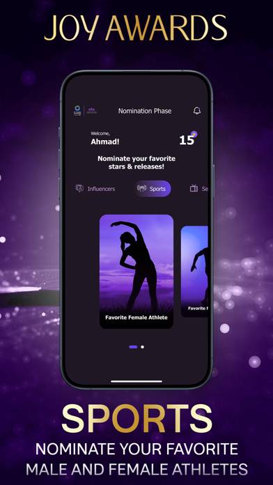 Joy Awards App skärmdump