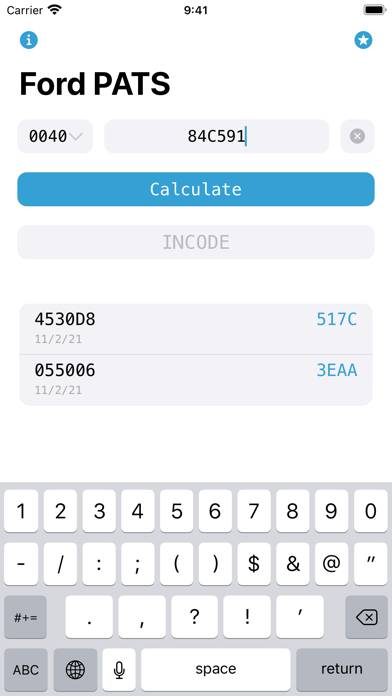 Ford PATS Incode Calculator App preview #2