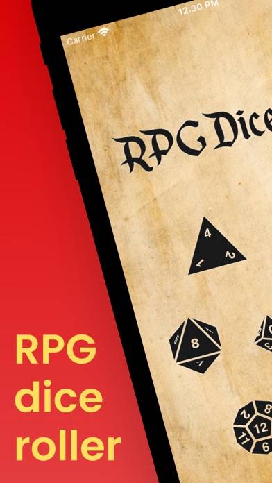 RPG Dice Bag: a simple roller screenshot