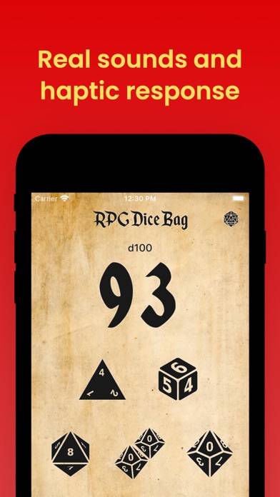 RPG Dice Bag: a simple roller Captura de pantalla de la aplicación #3