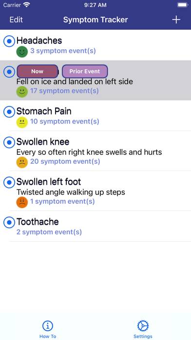 Symptoms Tracker App screenshot #2