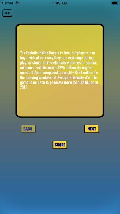 VBucks Options for Fortnite Capture d'écran de l'application