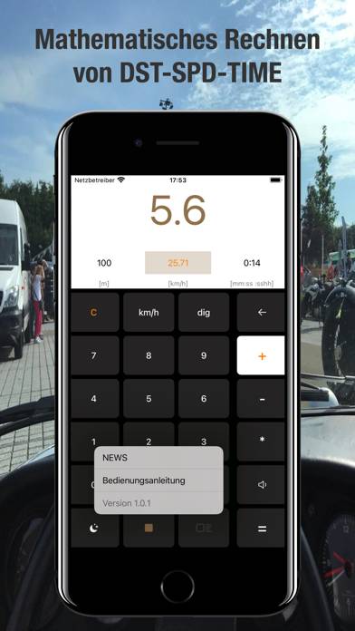 SCHNITT-Kalkulator App-Screenshot