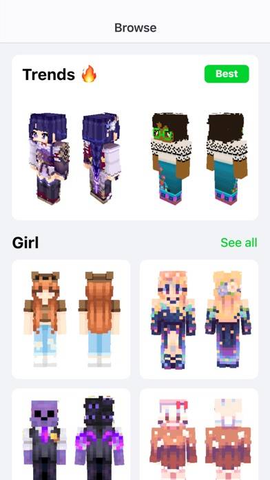 Skins skapare för Minecraft