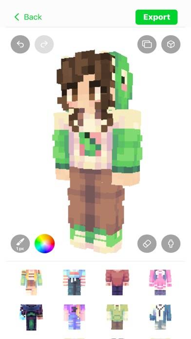 Skins skapare för Minecraft skärmdump av spelet