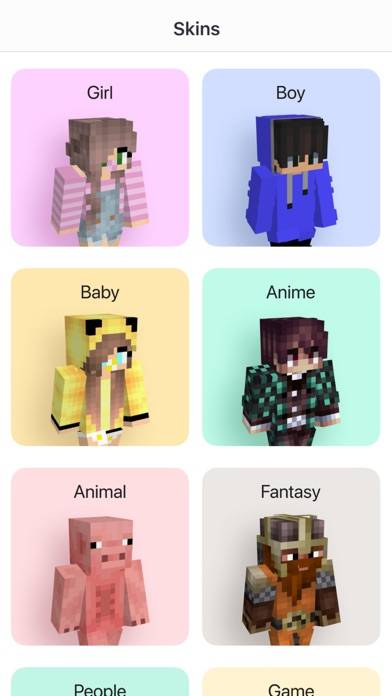 Skins skapare för Minecraft skärmdump av spelet