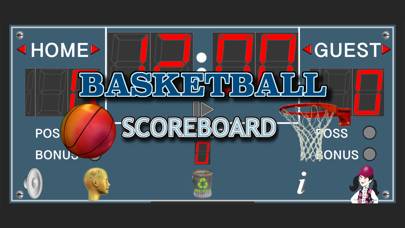 Basketball Scoreboard Deluxe App screenshot #1