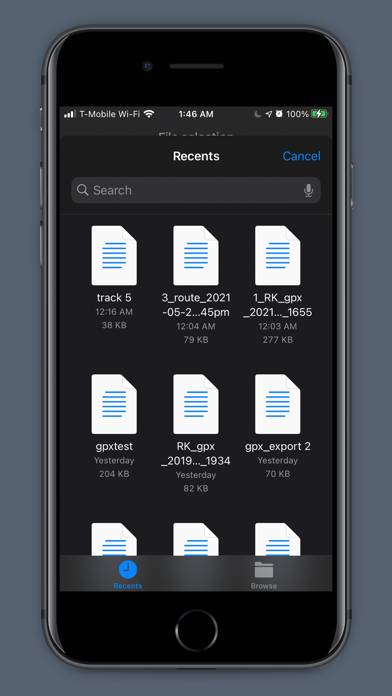 GPX File Editor Captura de pantalla de la aplicación #6