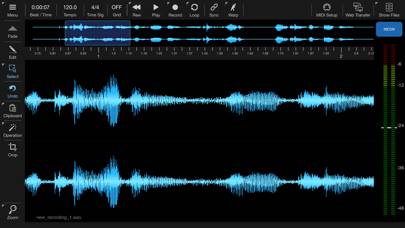 Neon Audio Editor App screenshot #1