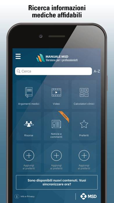 Manuale MSD Professionisti App screenshot #1