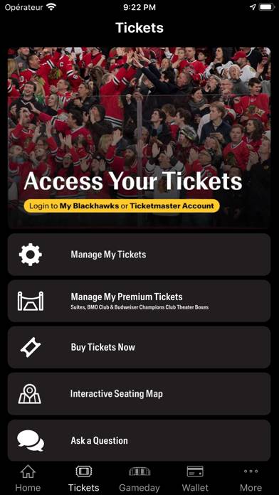 Chicago Blackhawks App screenshot
