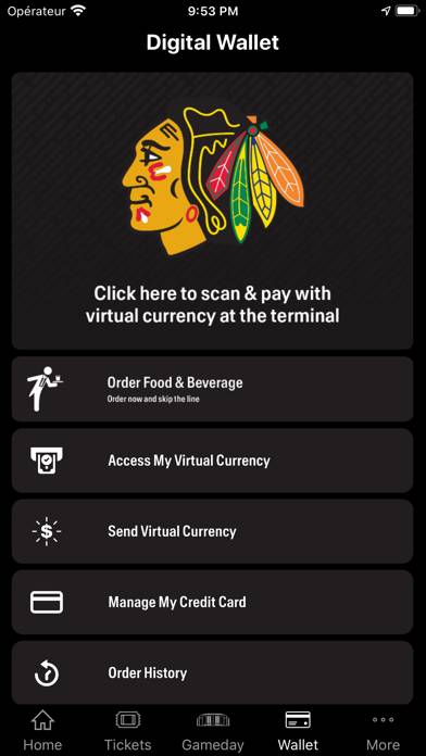 Chicago Blackhawks App screenshot