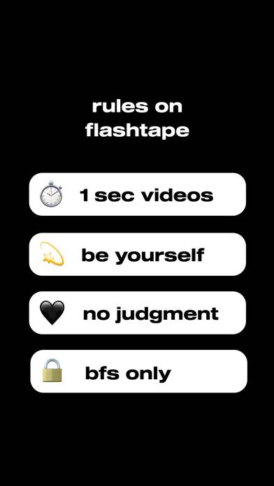 Flashtape - 1 second videos.