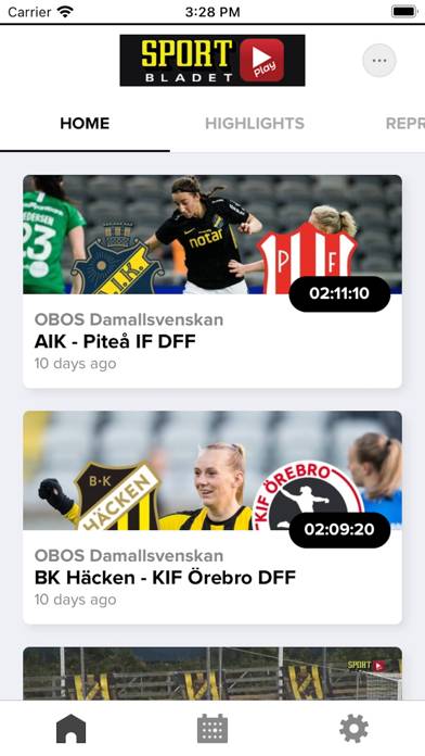 Sportbladet Play App skärmdump #1