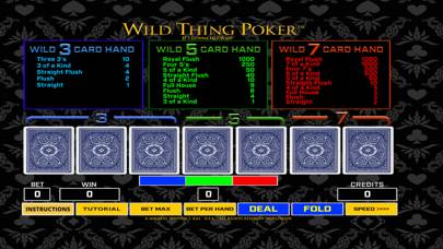 Wild Thing Poker App screenshot #1