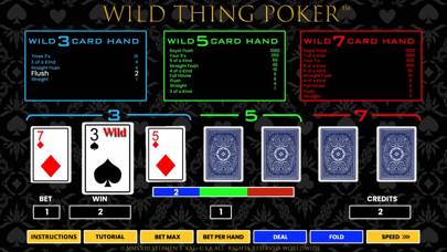 Wild Thing Poker App screenshot #2