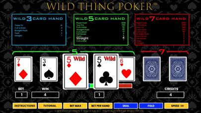 Wild Thing Poker App screenshot #3