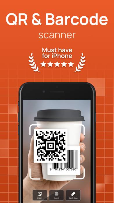 QR Code Reader＊Barcode Scanner App skärmdump #1