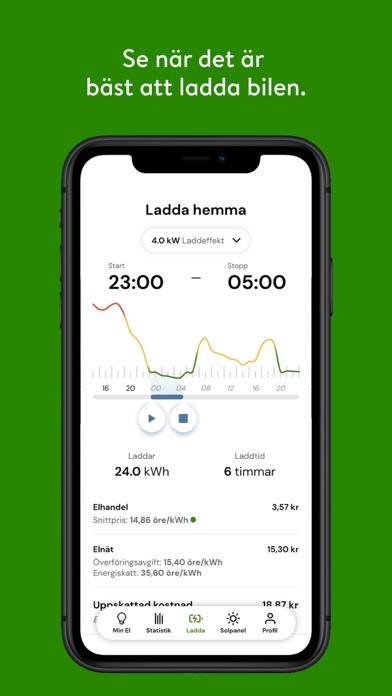 Göteborg Energi App skärmdump