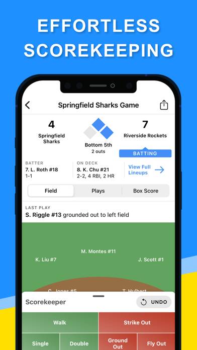 PlayMaker Baseball App screenshot #1